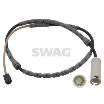Contact d'avertissement, usure des plaquettes de frein avant gauche SWAG 30 93 7665