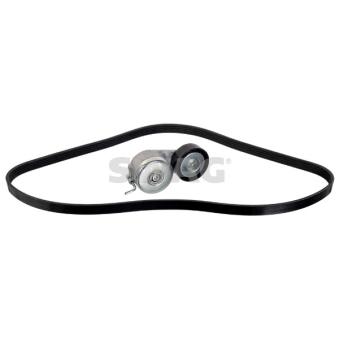 Jeu de courroies trapézoïdales à nervures SWAG