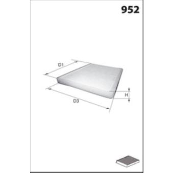 Filtre, air de l'habitacle MECAFILTER