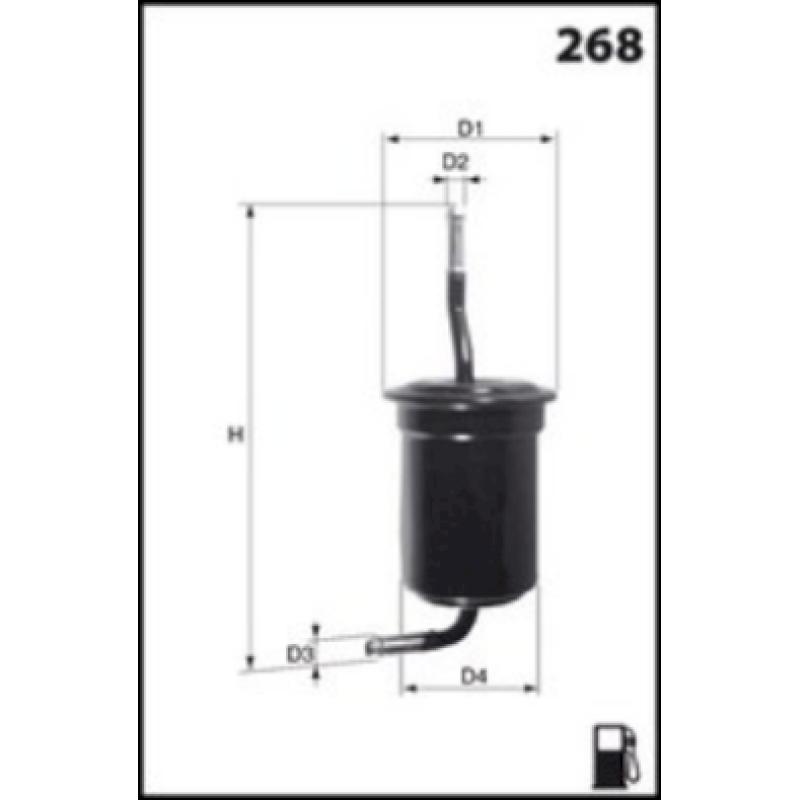 Filtre à carburant MECAFILTER ELE6032 - Visuel 1