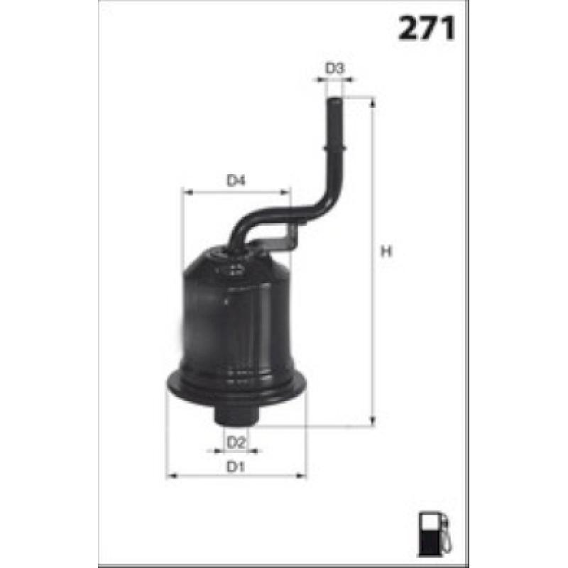 Filtre à carburant MECAFILTER ELE6094 - Visuel 1