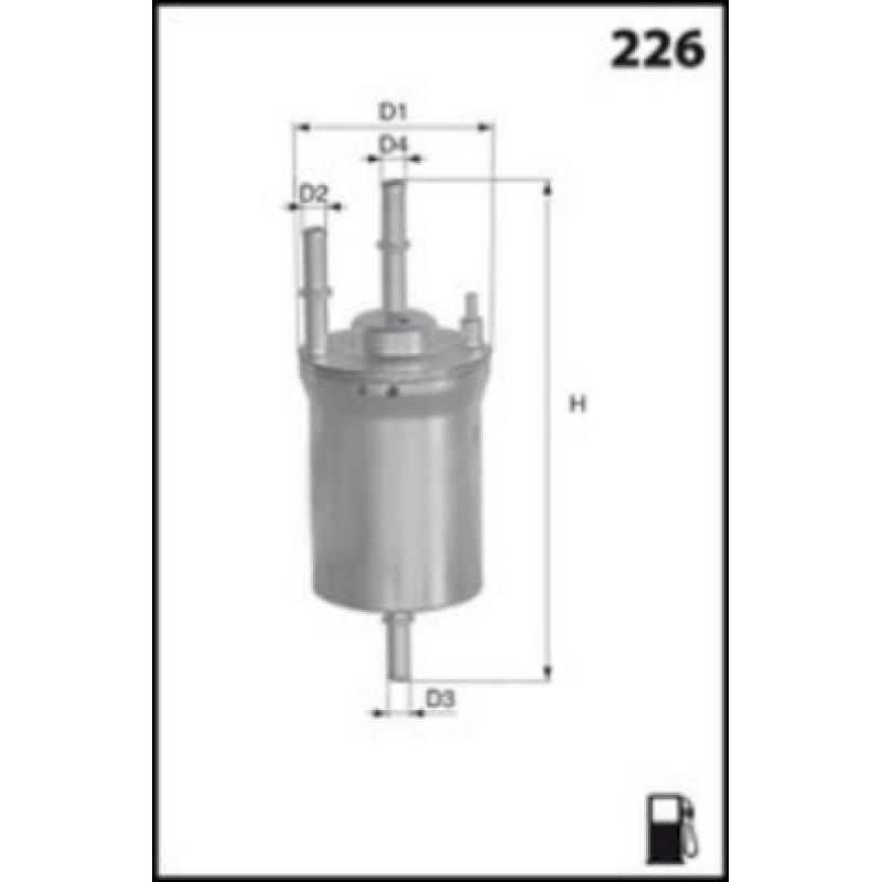 Filtre à carburant MECAFILTER ELE6101 - Visuel 1