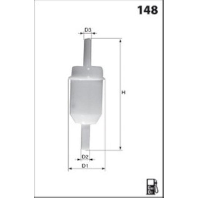 Filtre à carburant MECAFILTER ELG5213 - Visuel 1