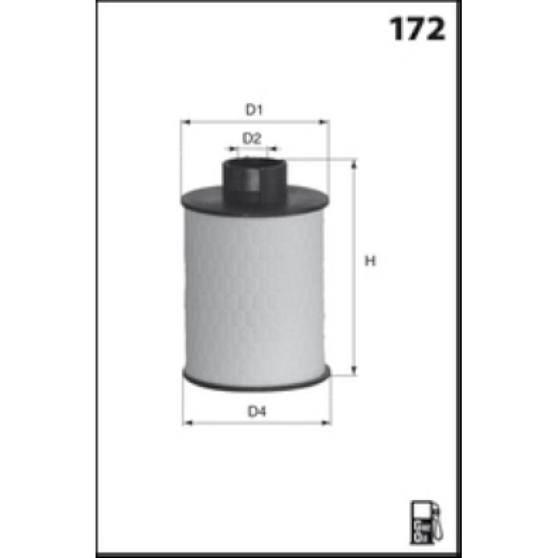 Filtre à carburant MECAFILTER ELG5322Z - Visuel 1