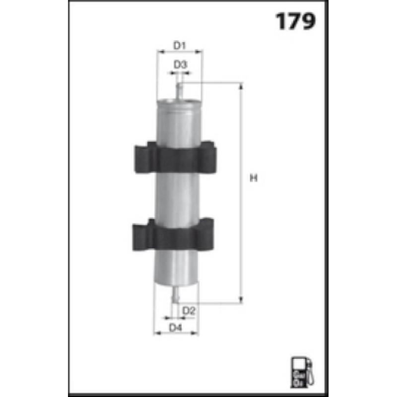 Filtre à carburant MECAFILTER ELG5422 - Visuel 1