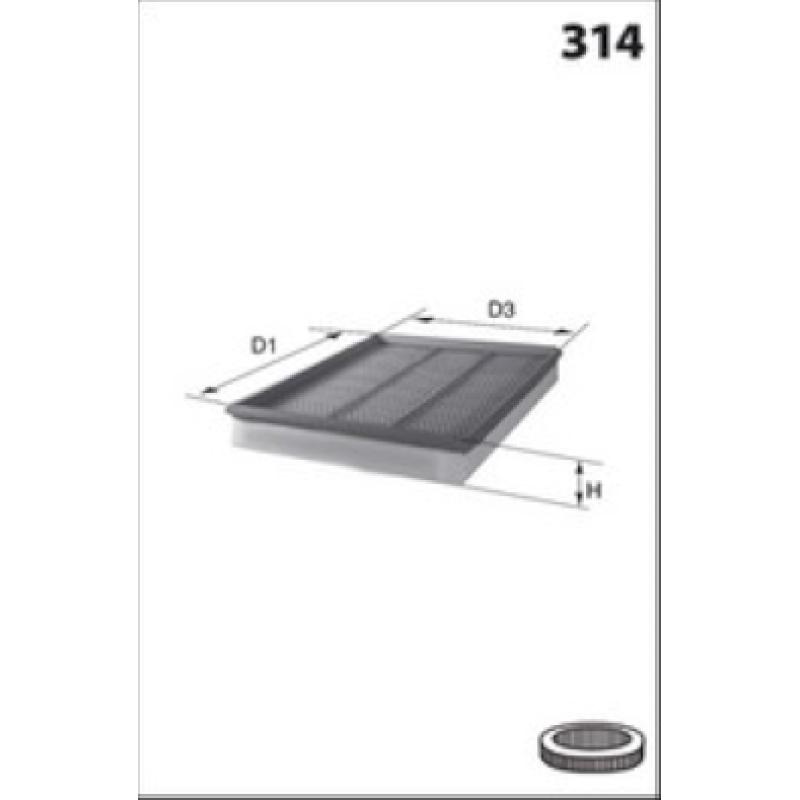 Filtre à air MECAFILTER ELP9082 - Visuel 1