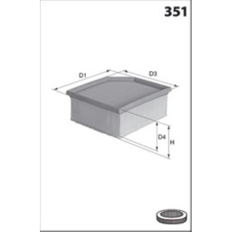 Filtre à air MECAFILTER ELP9545 - Visuel 1