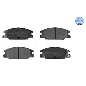 Jeu de 4 plaquettes de frein avant MEYLE