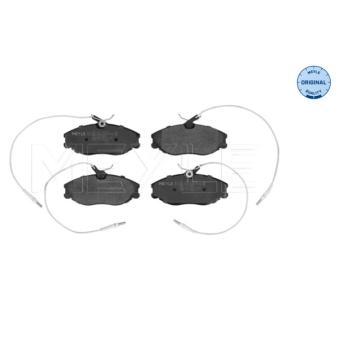Jeu de 4 plaquettes de frein avant MEYLE