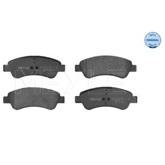Jeu de 4 plaquettes de frein avant MEYLE