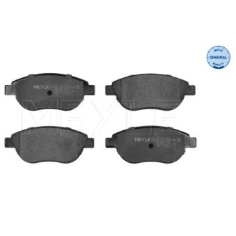 Jeu de 4 plaquettes de frein avant MEYLE
