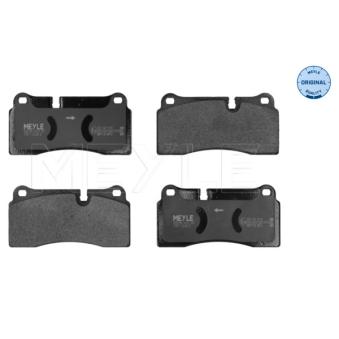 Jeu de 4 plaquettes de frein arrière MEYLE