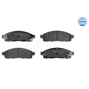 Jeu de 4 plaquettes de frein avant MEYLE