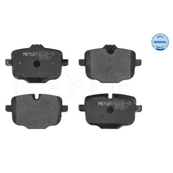 Jeu de 4 plaquettes de frein arrière MEYLE