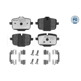 Jeu de 4 plaquettes de frein arrière MEYLE