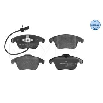 Jeu de 4 plaquettes de frein avant MEYLE