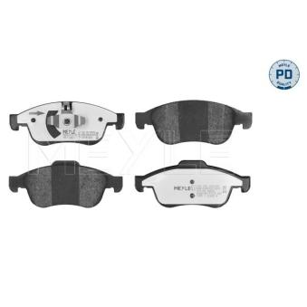 Jeu de 4 plaquettes de frein avant MEYLE 025 249 1418/PD