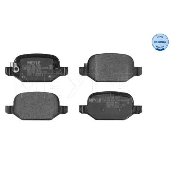 Jeu de 4 plaquettes de frein arrière MEYLE