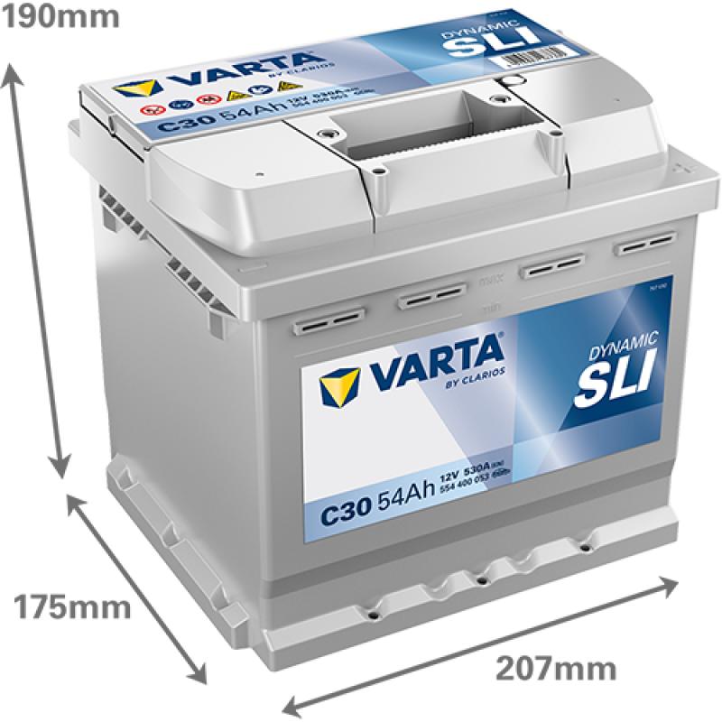Batterie de démarrage VARTA 554400053K262 - Visuel 1