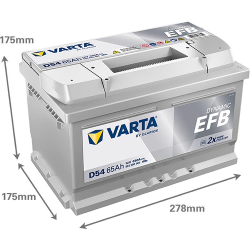 Batterie de démarrage Start & Stop VARTA 565500065K262 - Visuel 1