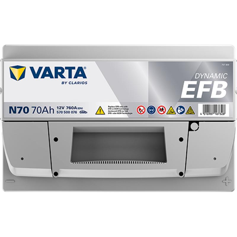 Batterie de démarrage Start & Stop VARTA 570500076K262 - Visuel 3