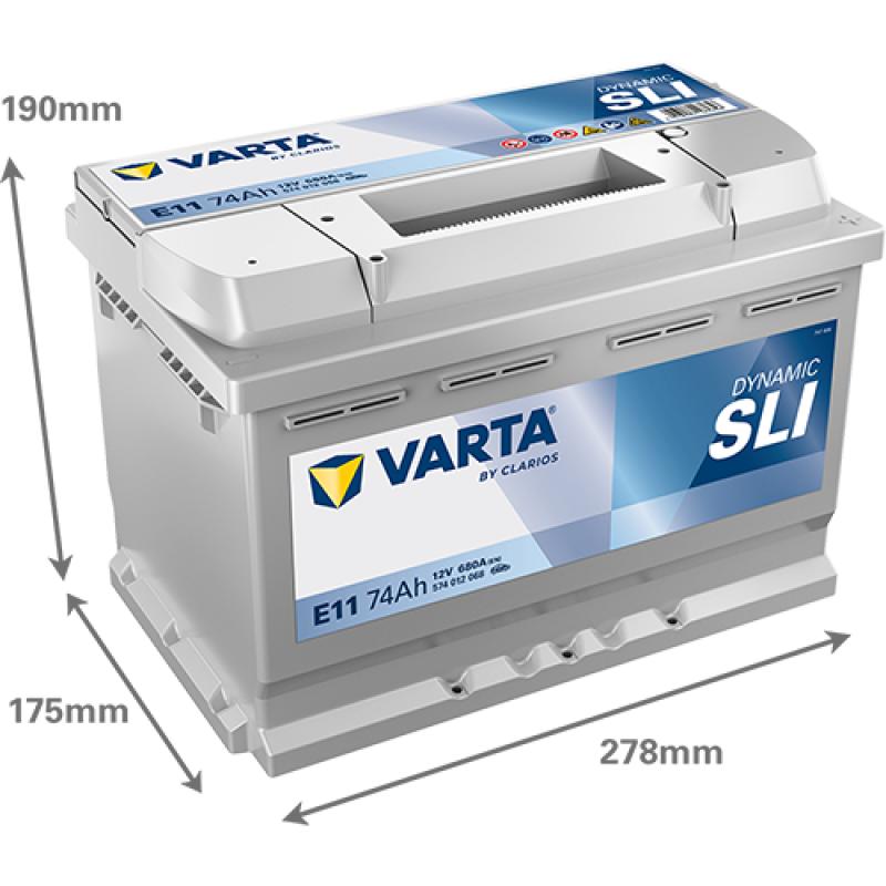 Batterie de démarrage VARTA 574012068K262 - Visuel 1