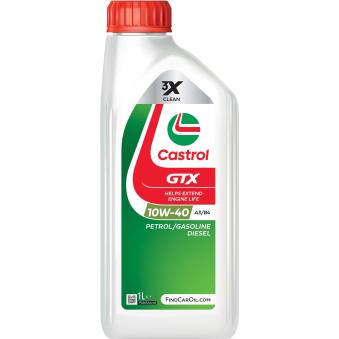Huile moteur 10W-40 GTX A3/B4 – 1L CASTROL 15F8FE