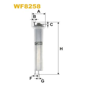 Filtre à carburant WIX FILTERS WF8258