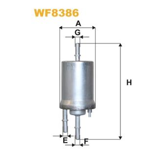 Filtre à carburant WIX FILTERS WF8386