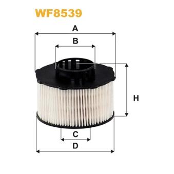 Filtre à carburant WIX FILTERS WF8539