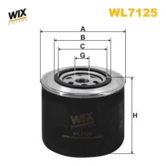 Filtre à huile WIX FILTERS WL7125