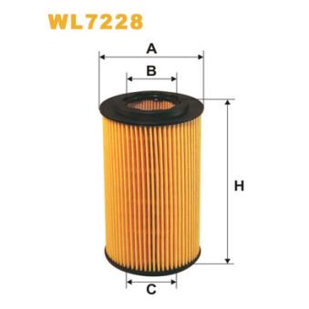 Filtre à huile WIX FILTERS WL7228