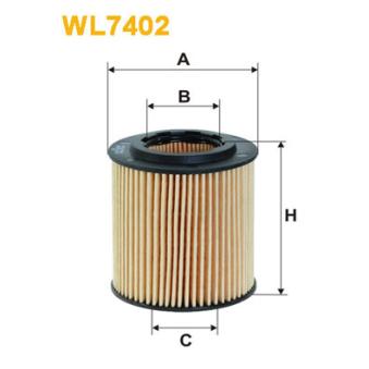 Filtre à huile WIX FILTERS WL7402