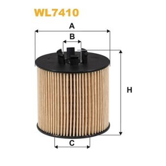Filtre à huile WIX FILTERS WL7410