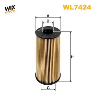 Filtre à huile WIX FILTERS WL7424