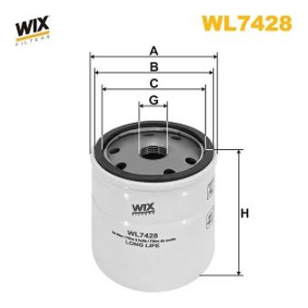 Filtre à huile WIX FILTERS WL7428