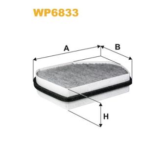 Filtre, air de l'habitacle WIX FILTERS WP6833