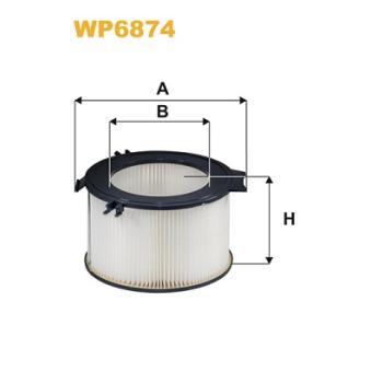 Filtre, air de l'habitacle WIX FILTERS WP6874