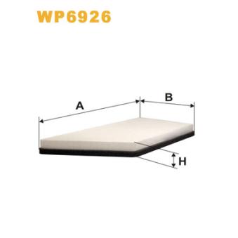 Filtre, air de l'habitacle WIX FILTERS