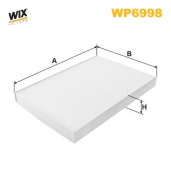 Filtre, air de l'habitacle WIX FILTERS WP6998