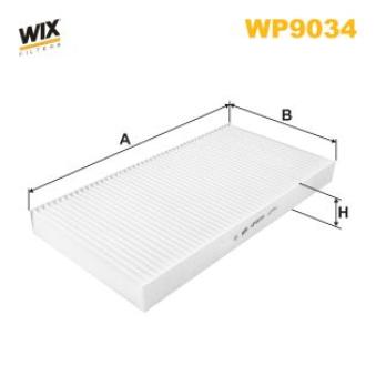 Filtre, air de l'habitacle WIX FILTERS WP9034