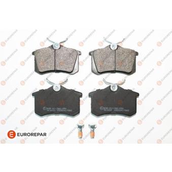 Jeu de 4 plaquettes de frein arrière EUROREPAR 1619790680