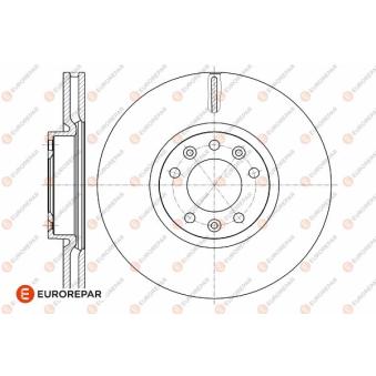 Jeu de 2 disques de frein avant EUROREPAR