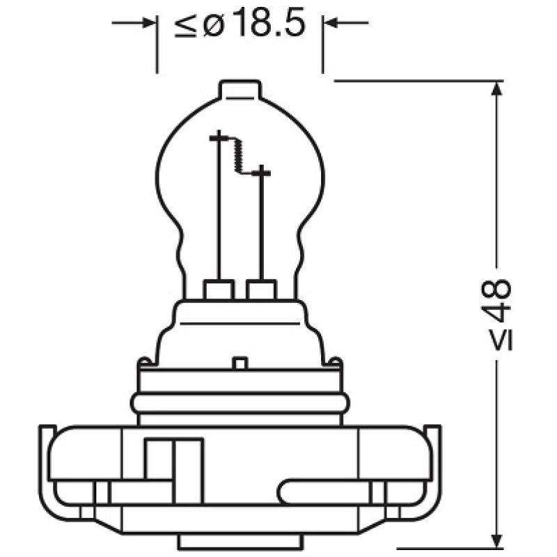 Ampoule, projecteur antibrouillard OSRAM 2504 - Visuel 2