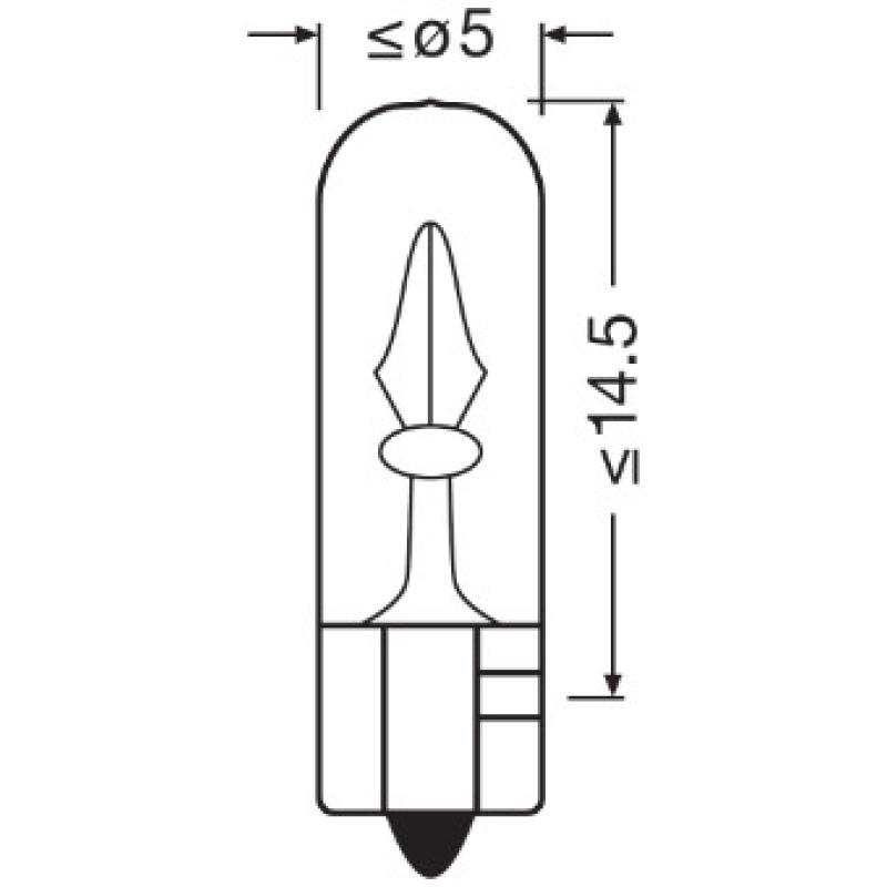 Ampoule, éclairage des instruments OSRAM 2721 - Visuel 1