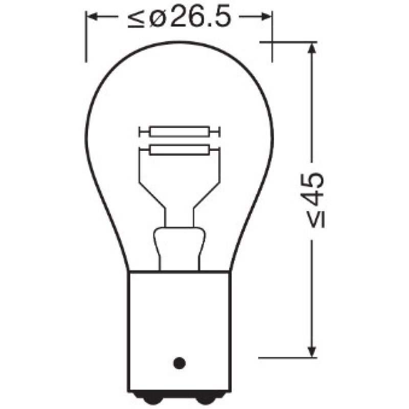 Ampoule, feu clignotant OSRAM 7528 - Visuel 1