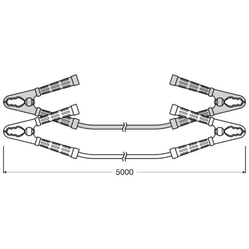 Câble d'aide au démarrage OSRAM OSC500A - Visuel 2