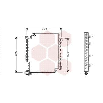 Condenseur, climatisation VAN WEZEL 03005135