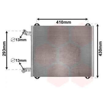 Condenseur, climatisation VAN WEZEL 03005193