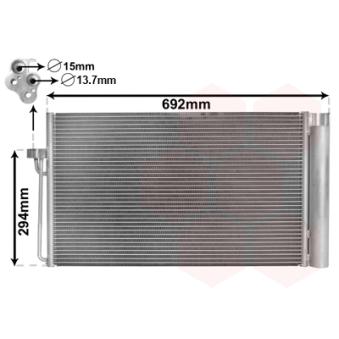 Condenseur, climatisation VAN WEZEL 06005273